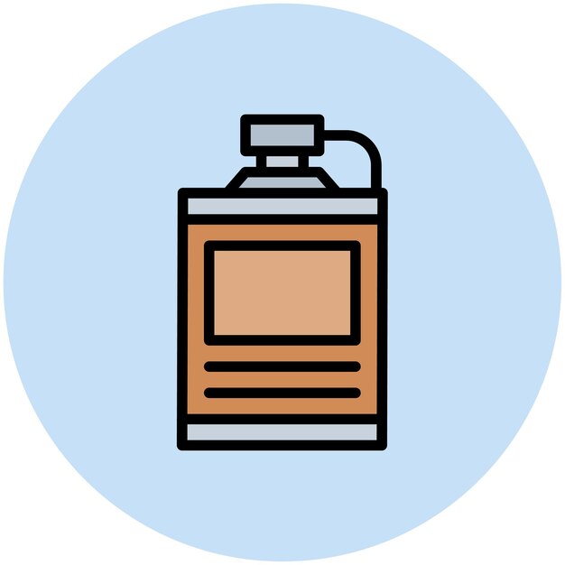 Hip Flask icon vector image Can be used for Bar
