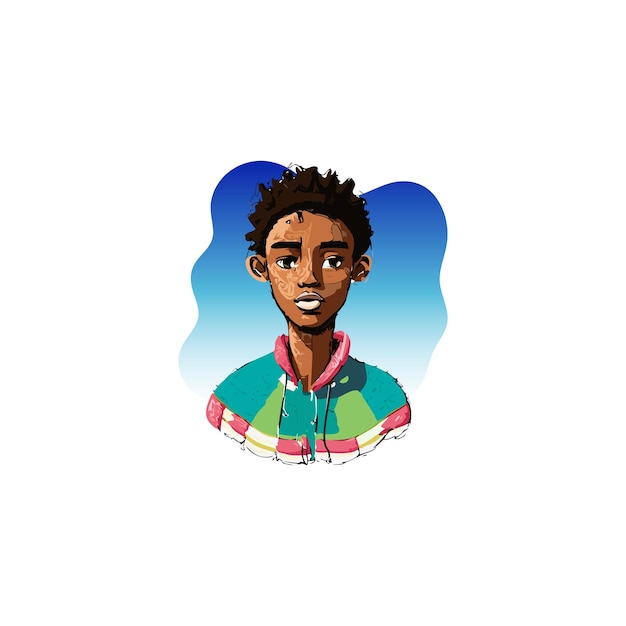 hipster artist portrait illustrations for avatars