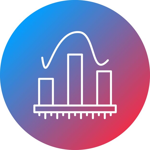 Histogram icon vector image Can be used for Physics