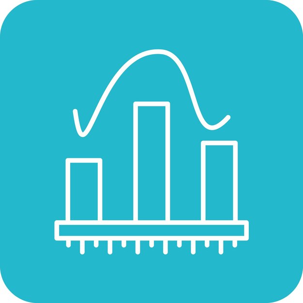 Histogram icon vector image Can be used for Physics