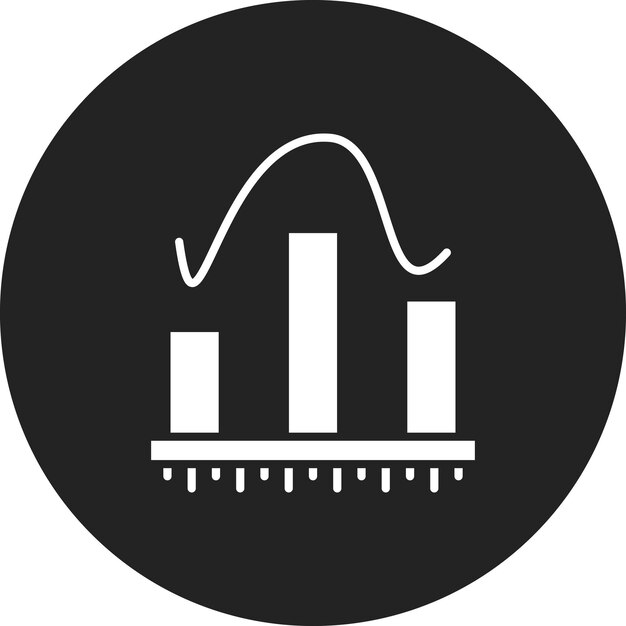 Histogram icon vector image Can be used for Physics
