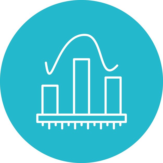 Histogram icon vector image Can be used for Physics