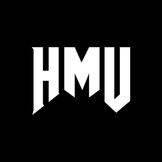 hmu letter logo design for technology company hmu logo design black and white color combination hmu logo hmu vector hmu design hmu icon hmu alphabet hmu typography logo design