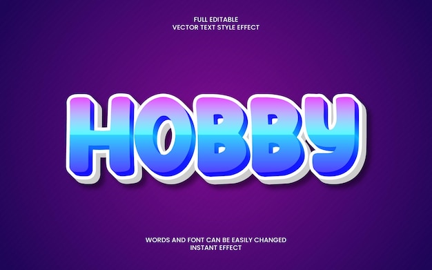 hobby text effect