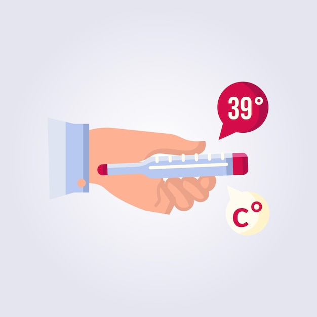 holding Thermometer vector illustration design hand hold Thermometer icon symbol