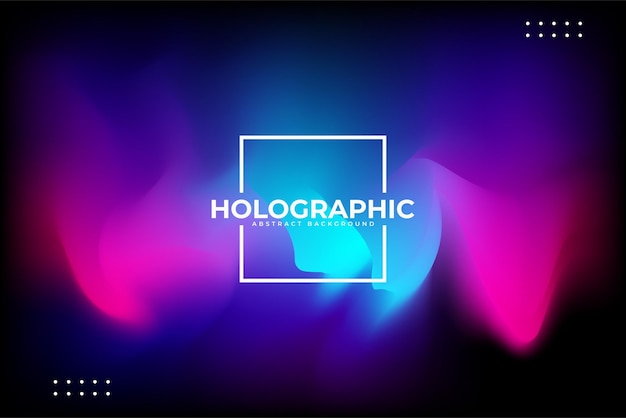 Holographic Abstract Background Vector Illustration