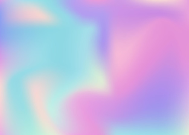 holographic background shiny futuristic illustration kawaii li