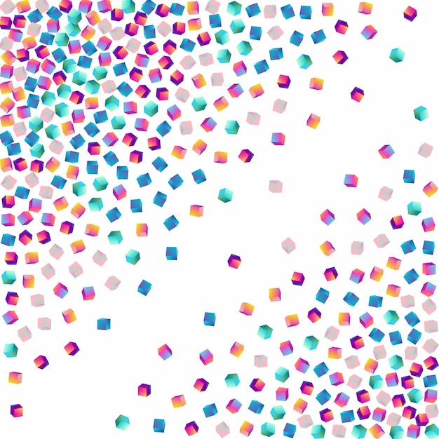 Holographic Rhombus Vector White Background