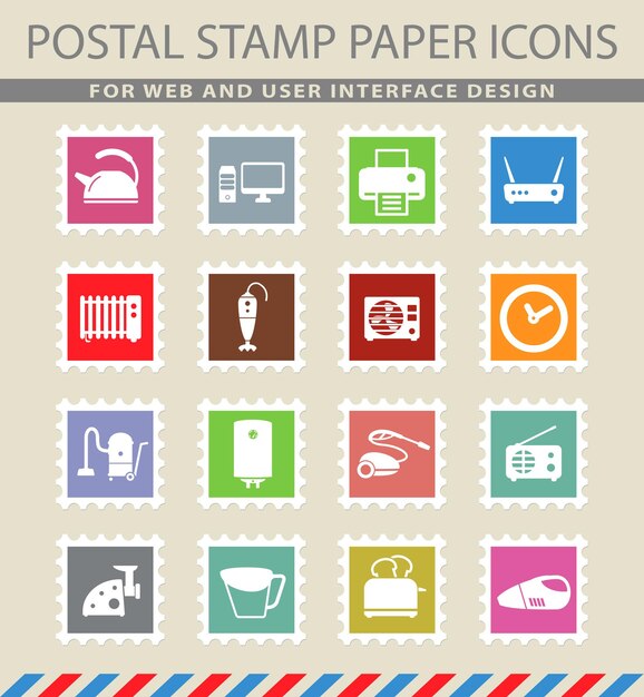 home applicances  simply symbols for web and user interface
