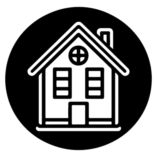 home flat icon for apps and websites House symbol sign black outline logo vector