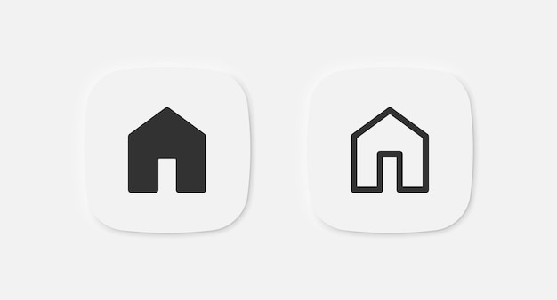 home icon house symbol homepage signs main page symbols webpage icons vector isolated sign