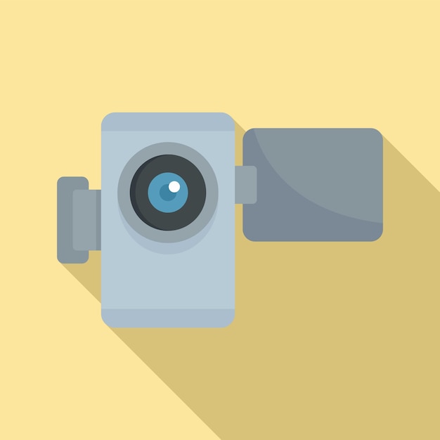 Home video camera icon Flat illustration of home video camera vector icon for web design