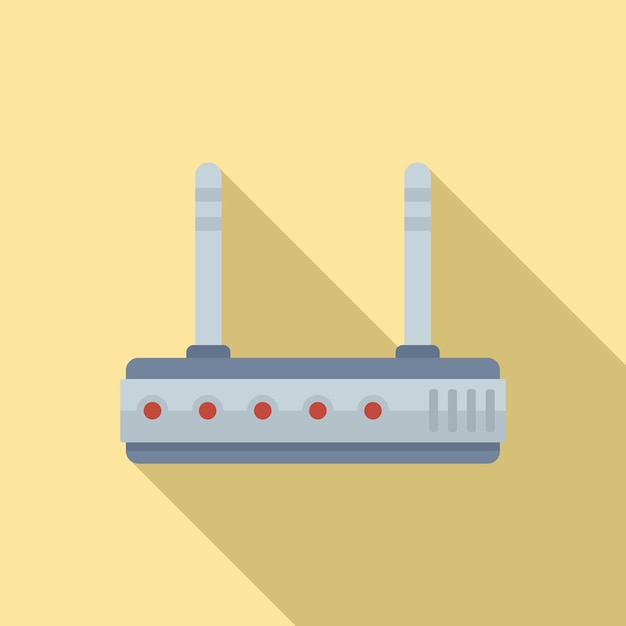 Home wifi router icon Flat illustration of home wifi router vector icon for web design