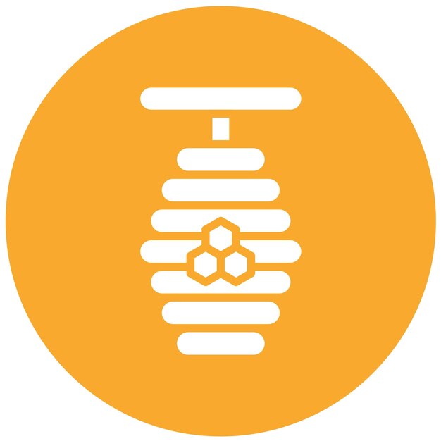 Honey Bee Vector Icon Design Illustration