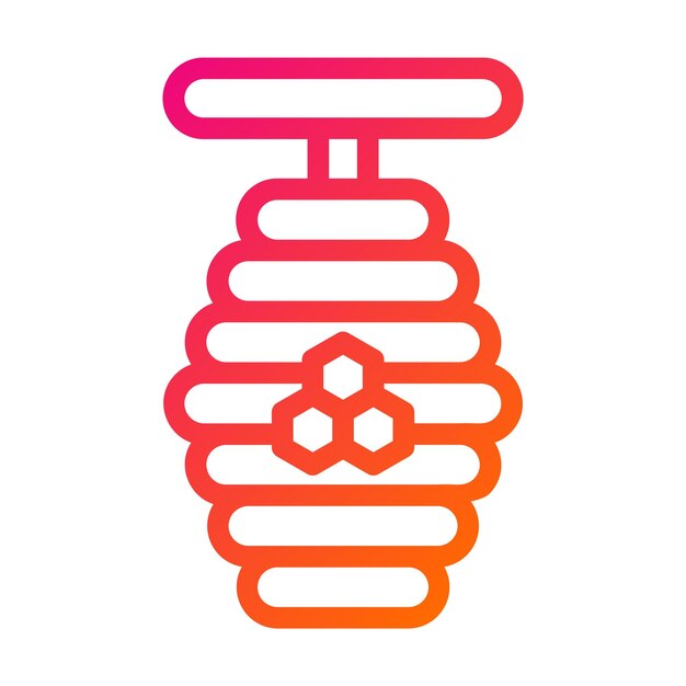 Honey Bee Vector Icon Design Illustration
