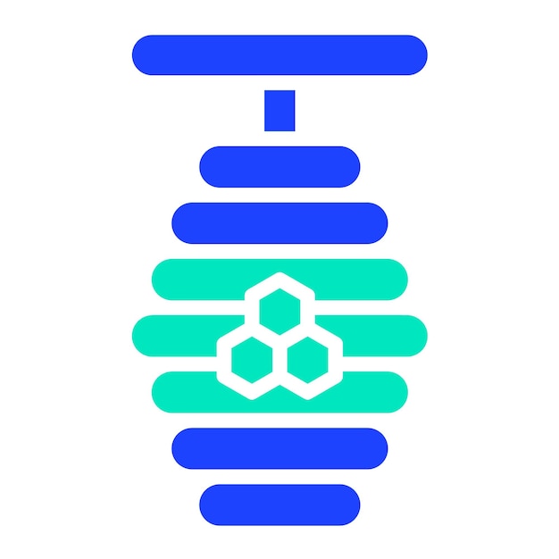Honey Bee Vector Icon Design Illustration