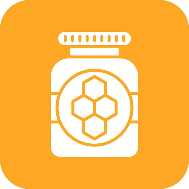 Honey Jar icon vector image Can be used for Farming and Gardening