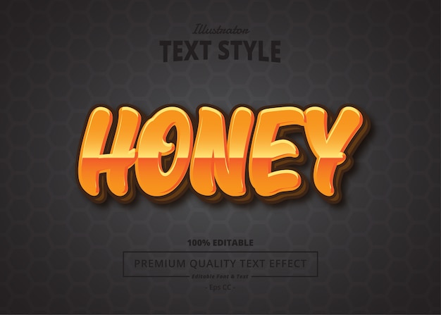 Honey  Text Effect