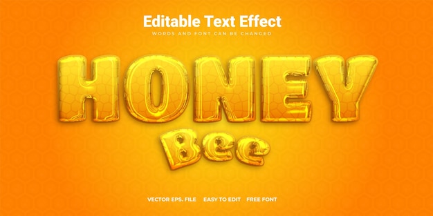 Honey text effect