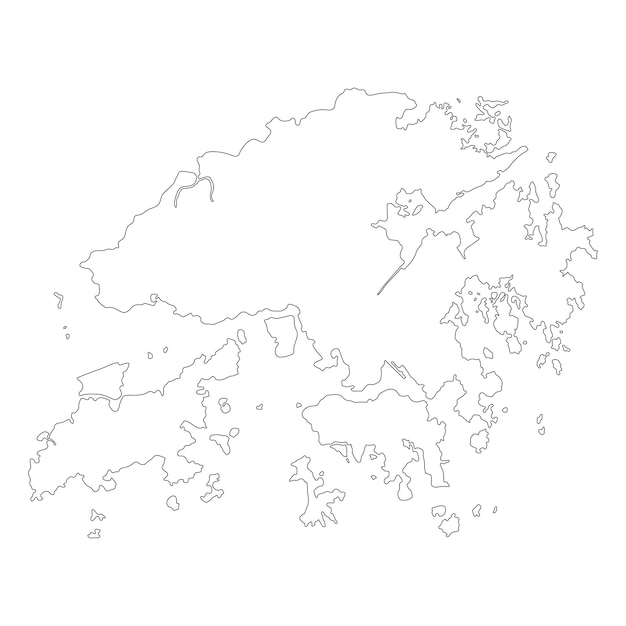 hong kong map map of hong kong in high details