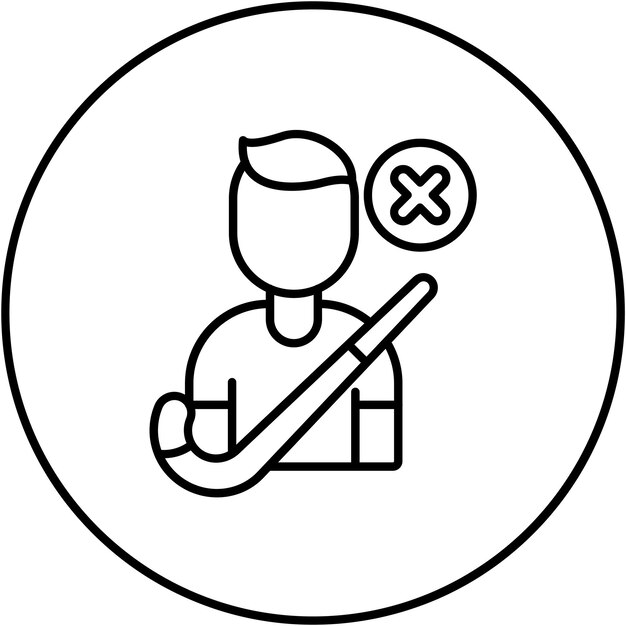 hooking icon vector image can be used for hockey