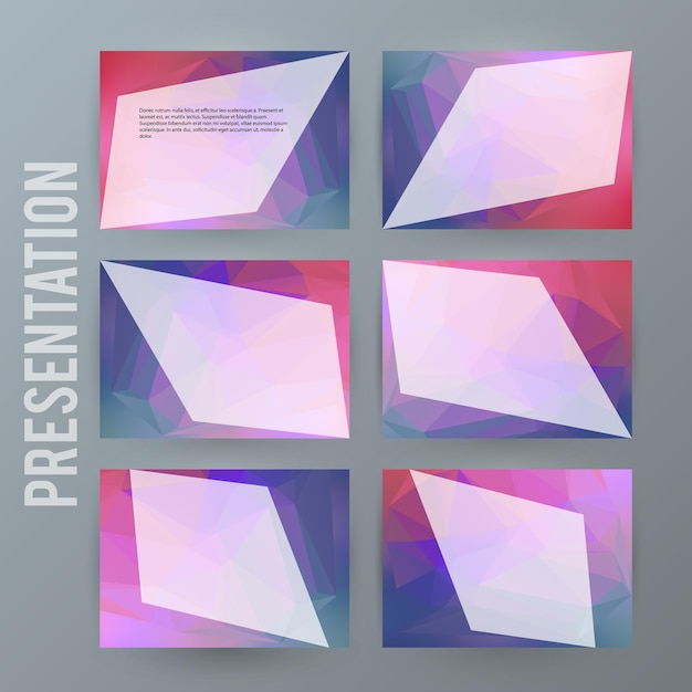 Horizontal banner background Design element powerpoint precentation13