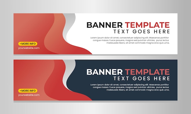 Horizontal banner template design