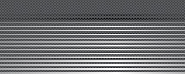 Horizontal line and stripe gradient pattern with smooth gradation vector layout Gradient transition lattice background creates metallic fade texture on transparent bg for abstract minimal design