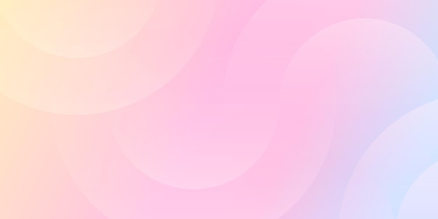 Horizontal trendy geometric minimalistic background pastel rainbow colorful gradation with