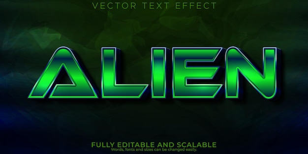 Horror alien text effect editable scary and evil text style