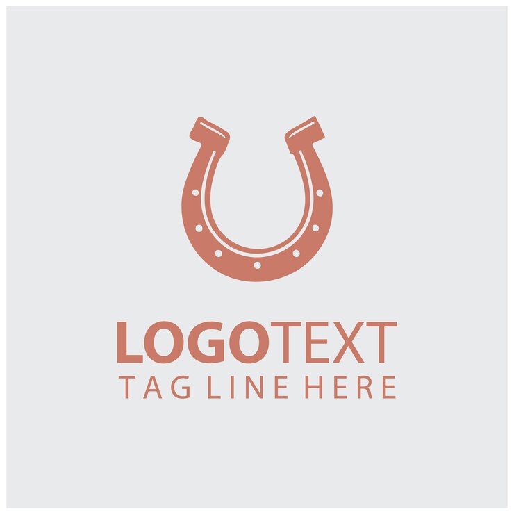 Horseshoe Logo Vector Illustrations