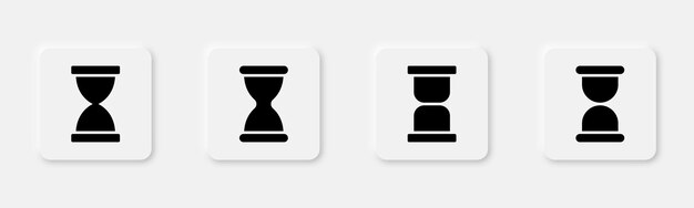 Hourglass glyph icon Sandglass icon set Hourglass icon Sandglass illustration Sand clock glyph