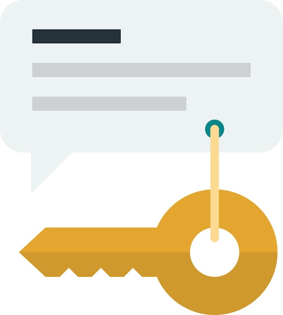 House keys and contract illustration in minimal style