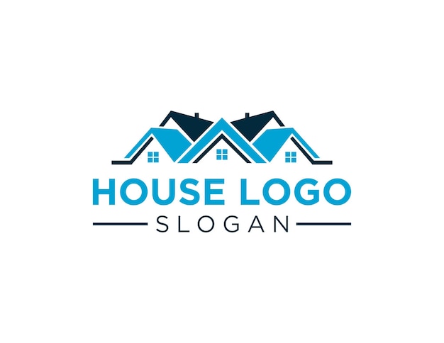 House logo design created using the Corel Draw 2018 application with a white background