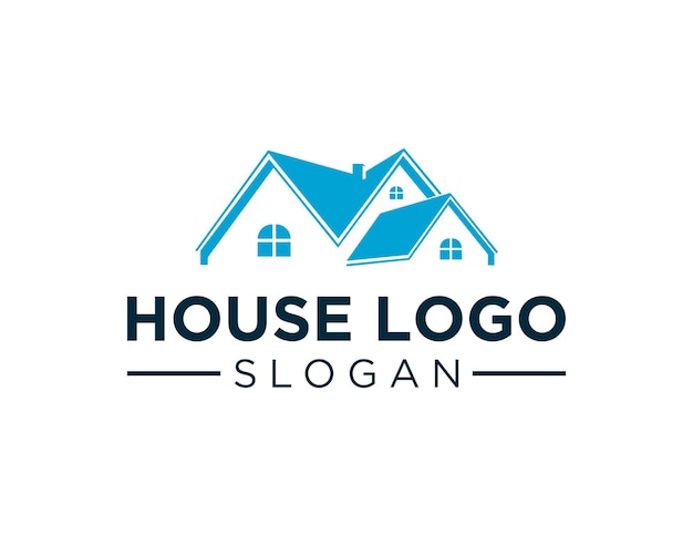 House logo design created using the Corel Draw 2018 application with a white background