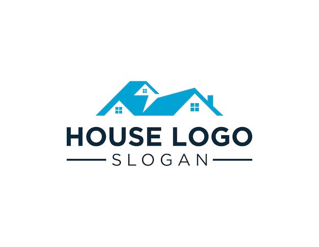 House logo design created using the Corel Draw 2018 application with a white background
