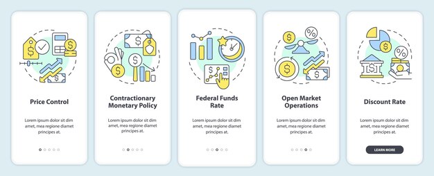 How can government deal with inflation onboarding mobile app screen