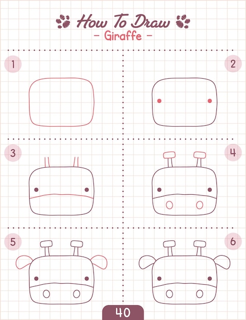 how to draw doodle animal cartoon character step by step drawing tutorial