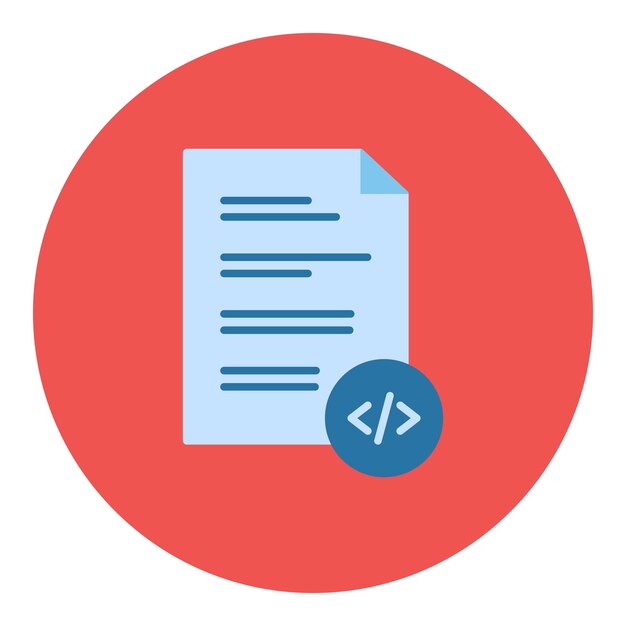 HTML File Flat Illustration