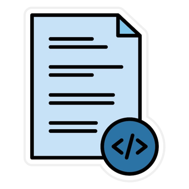 html file icon vector image can be used for coding and development