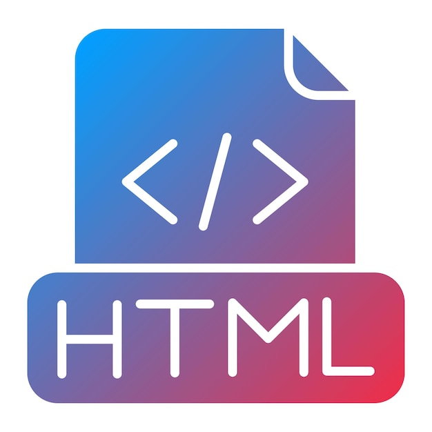 Html File icon vector image Can be used for Computer Programming