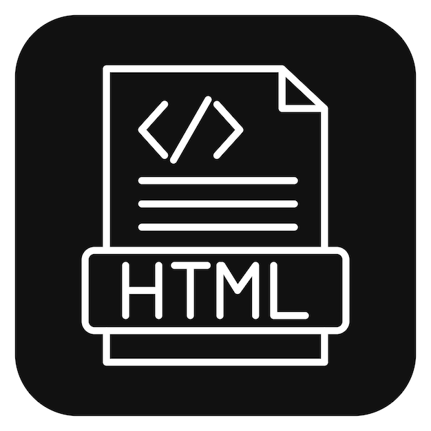 Html File Vector Illustration