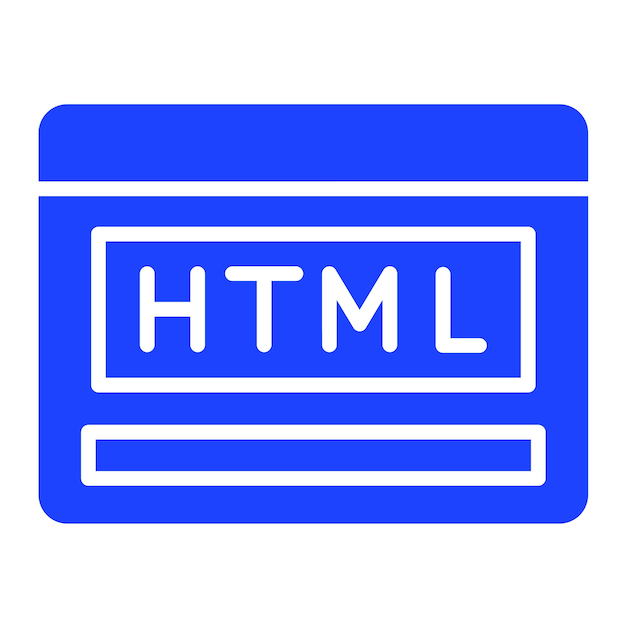 html vector icon design illustration