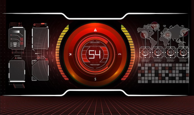Hud elementsgraphVector illustrationHeadup display elements for the web