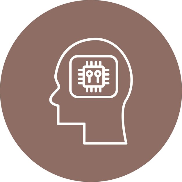 Human Processor icon vector image Can be used for Artificial Intelligence