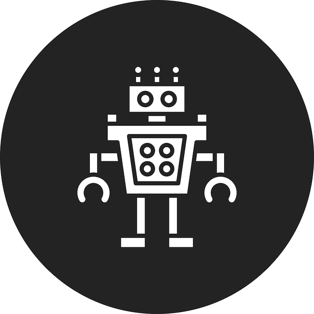 Humanoid Robot icon vector image Can be used for Artificial Intelligence