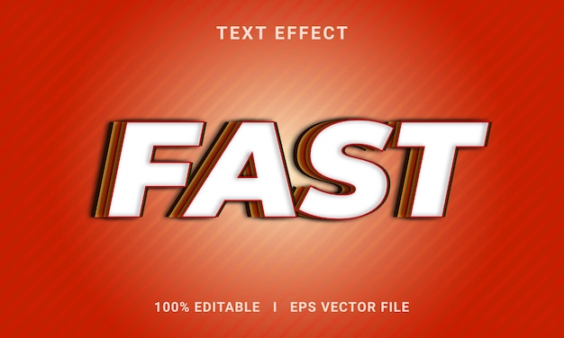 Hurtig redigerbar tekst effekt design til illustrator