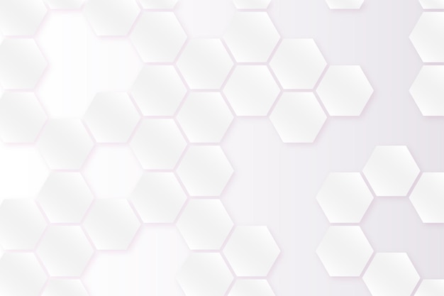 Hvid baggrund med hexagoner