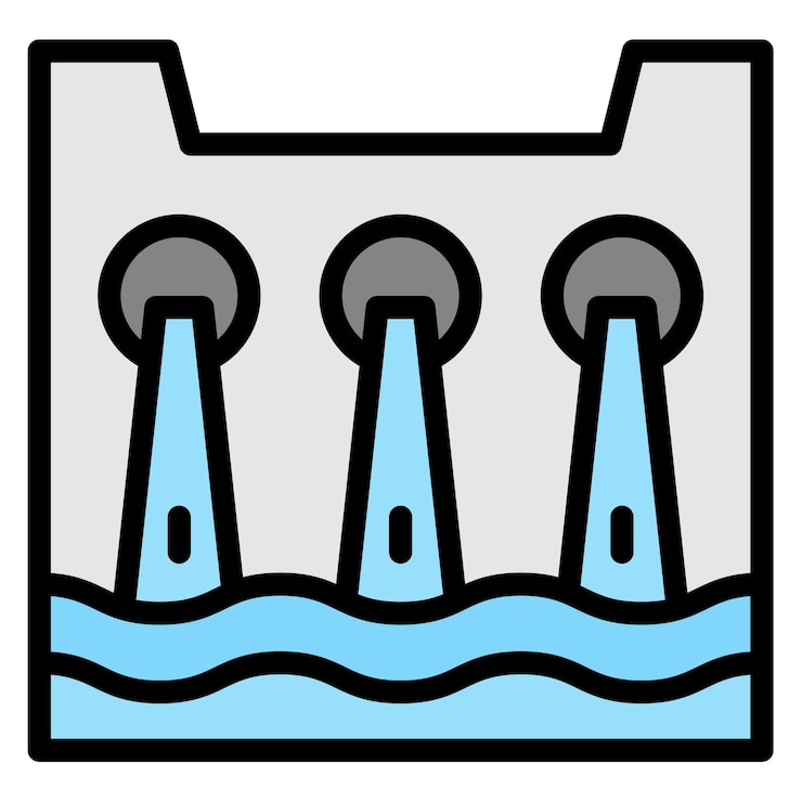 Vektor hydroelectric icon vector image can be used for manufacturing