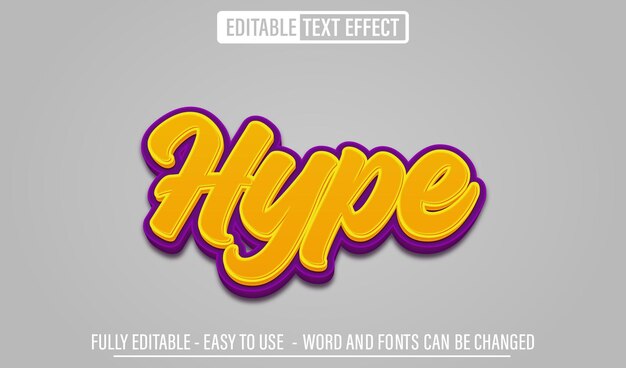Hype 3d editable text effect